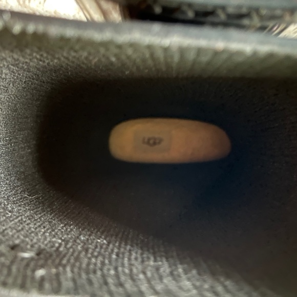 Black Ugg Fur Bottom Rain Boots - Picture 2 of 4